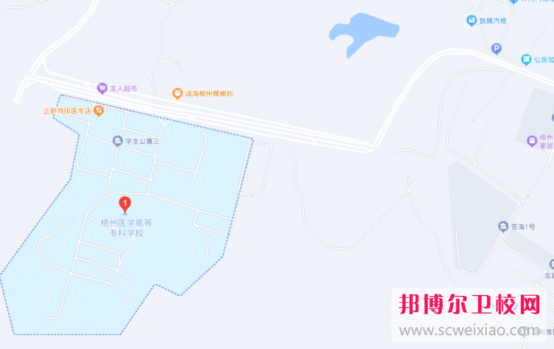 梧州醫(yī)學高等?？茖W校地址在哪里，哪個地區(qū)，哪個城市?