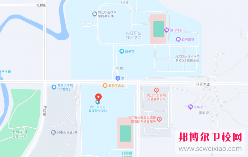 內(nèi)江衛(wèi)生與健康職業(yè)學(xué)院地址在哪里，哪個(gè)地區(qū)，哪個(gè)城市?